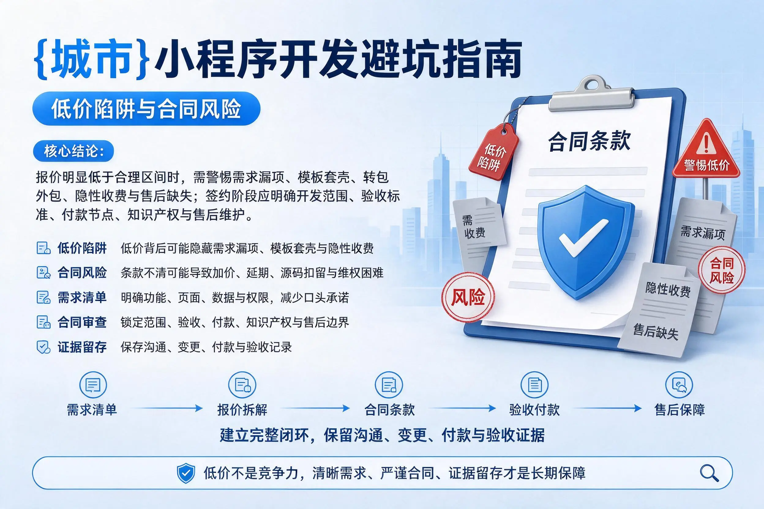镇江小程序开发避坑指南:低价陷阱与合同风险