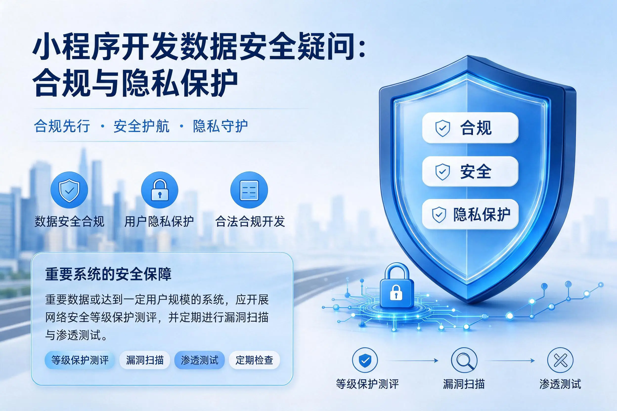 镇江小程序开发数据安全疑问:合规与隐私保护