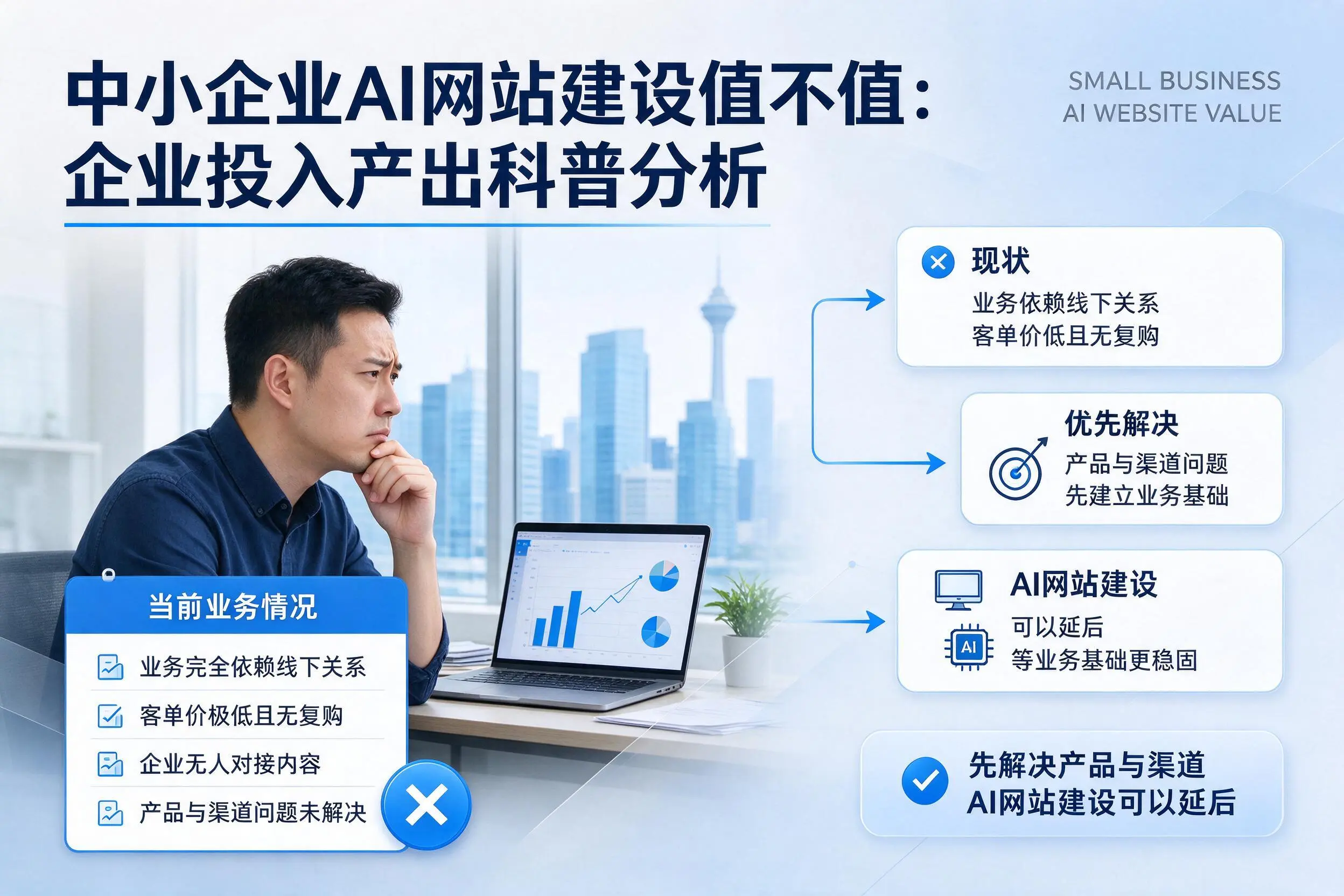 中小企业AI网站建设值不值：镇江企业投入产出科普分析