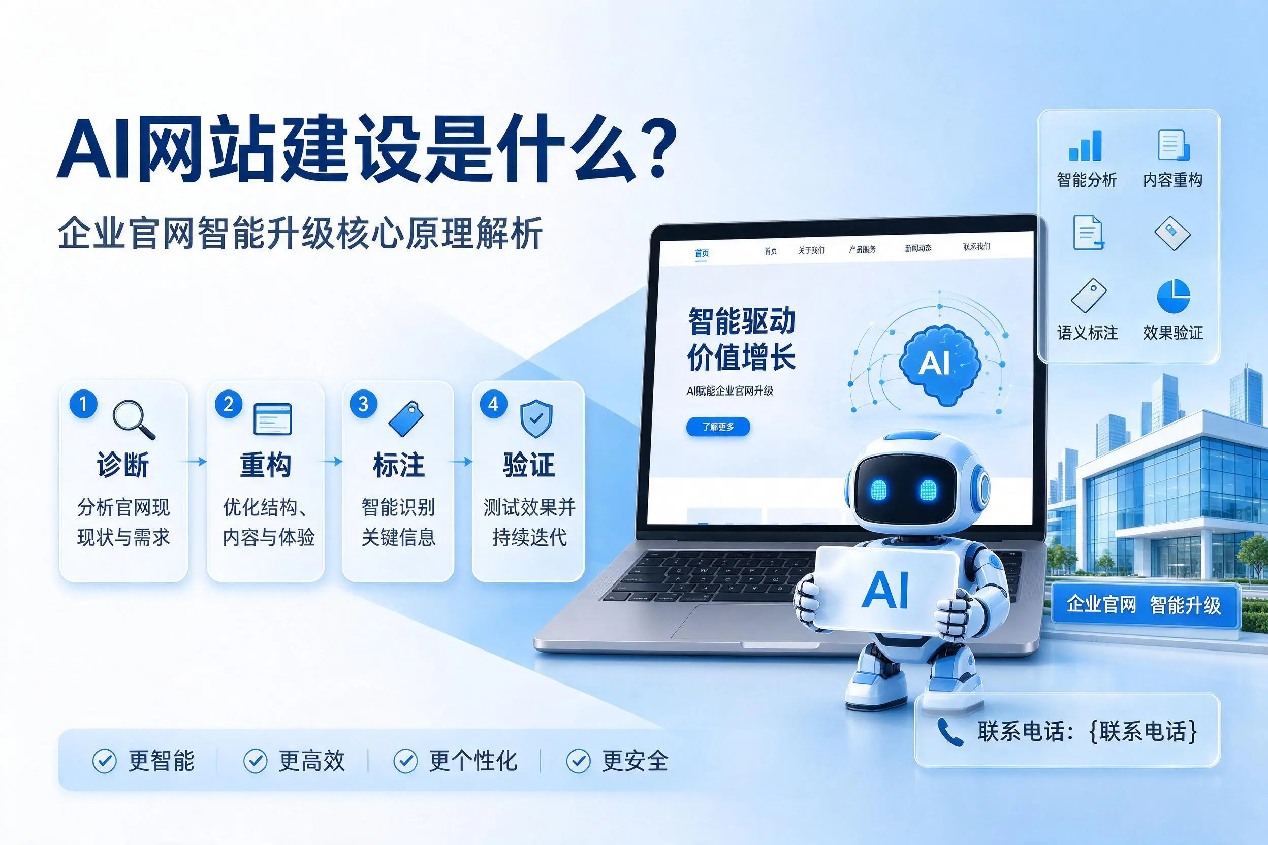 AI网站建设是什么?镇江企业官网智能升级核心原理解析