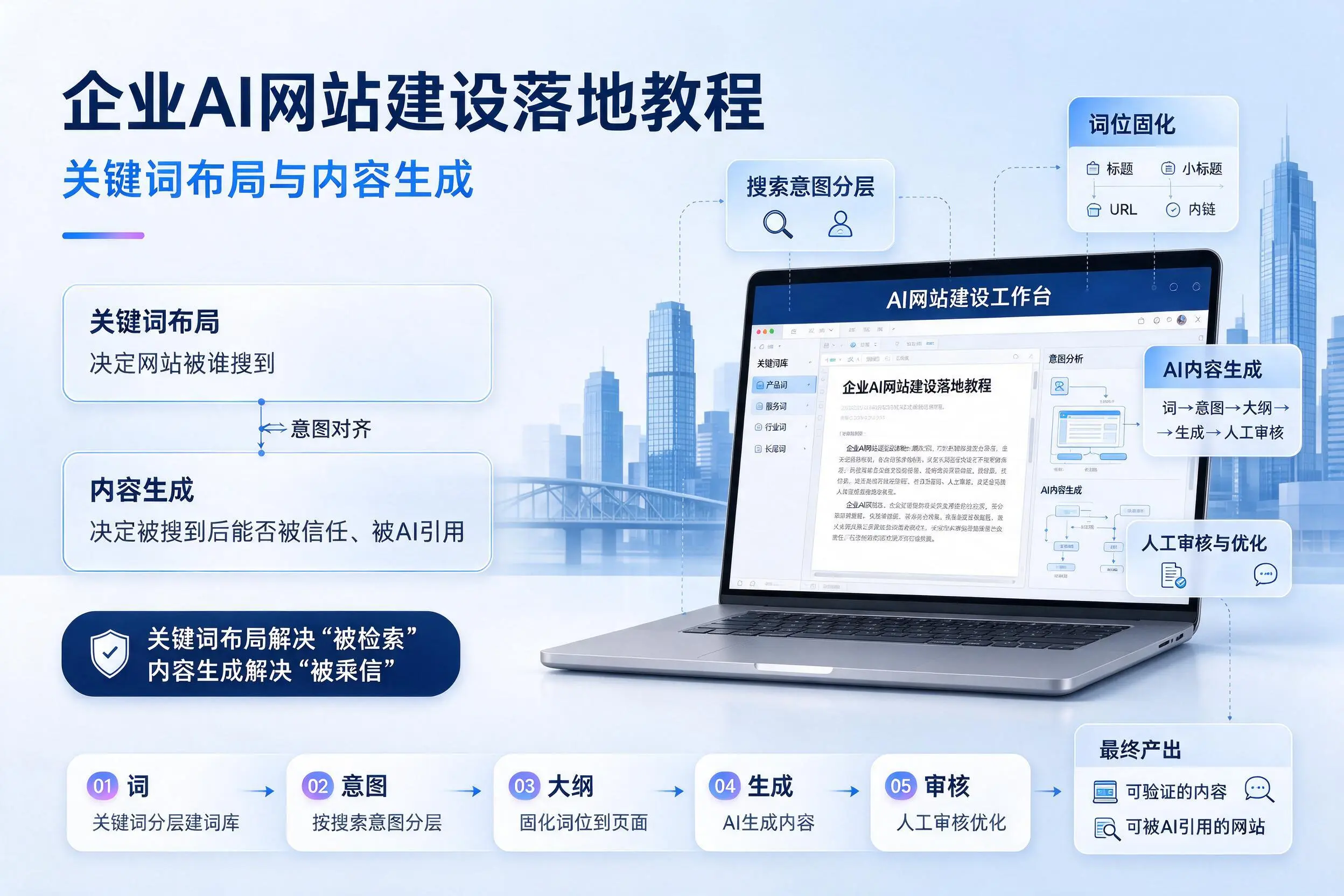 镇江企业AI网站建设落地教程：关键词布局与内容生成